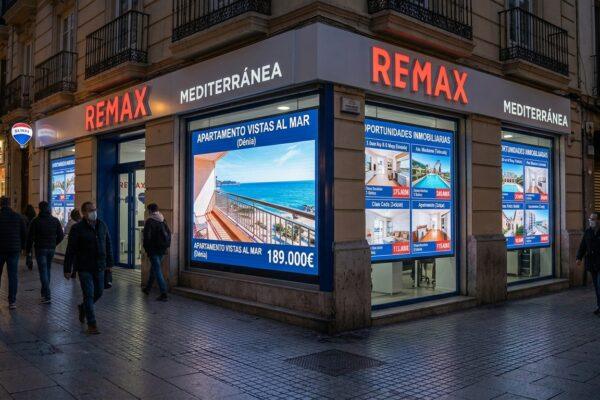 pantalla led inmobiliaria